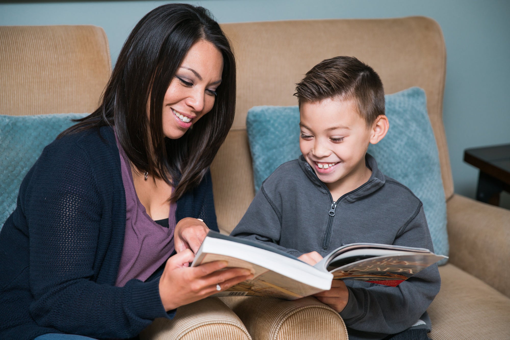 Parent reading with child